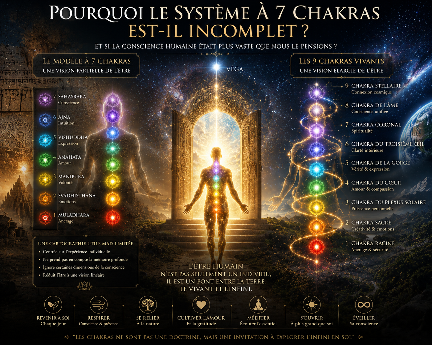 Pourquoi le système à 7 chakras est-il incomplet ?
