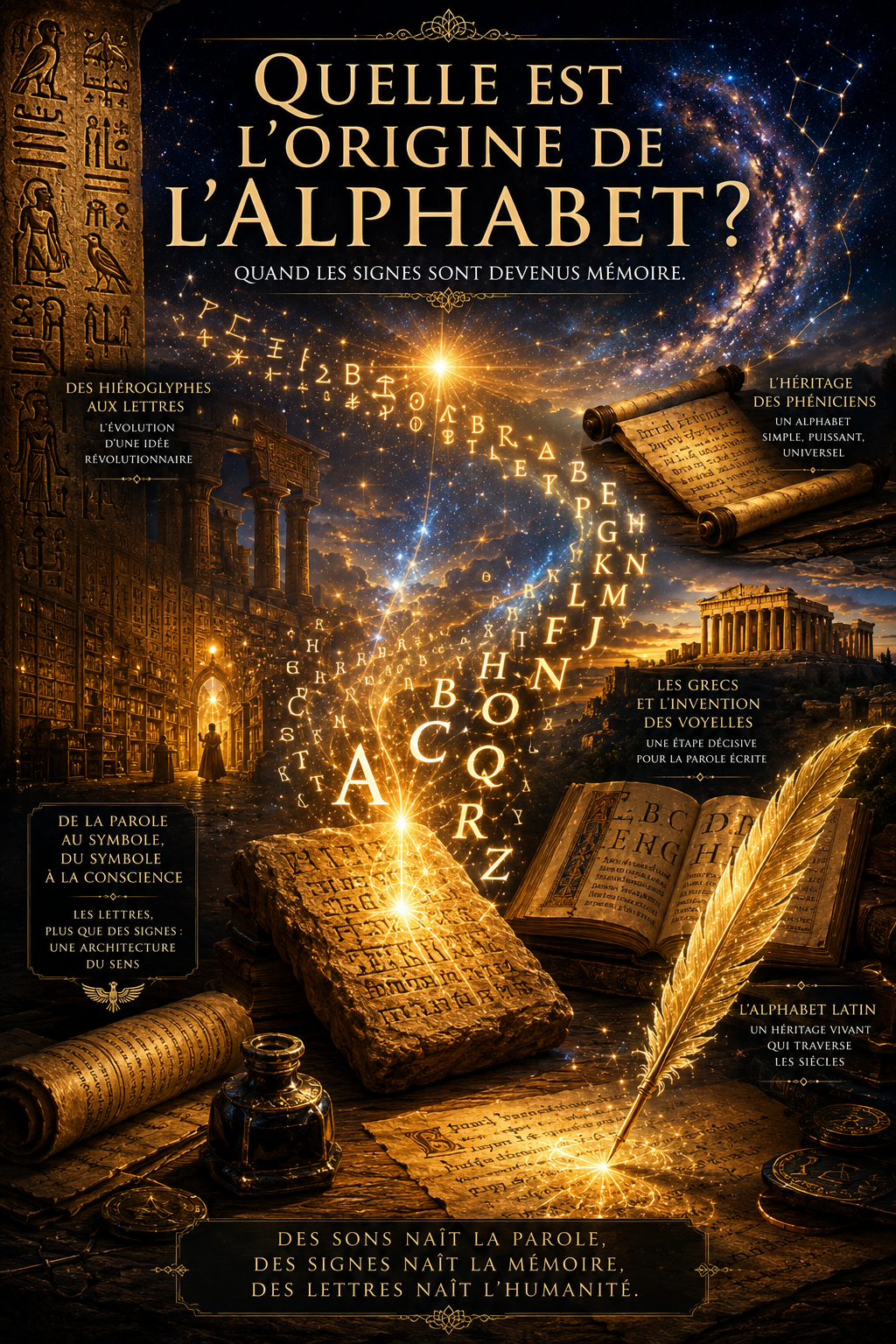 Quelle est l'origine de l'alphabet ?