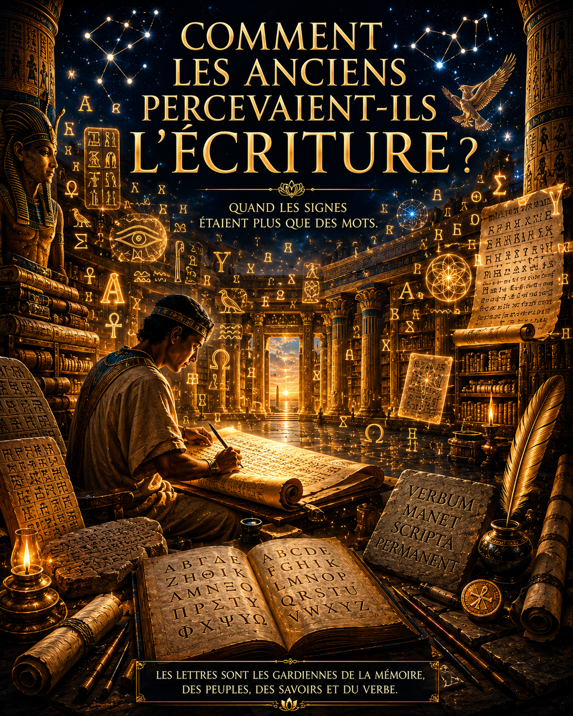 Comment les anciens percevaient-ils l'écriture ?
