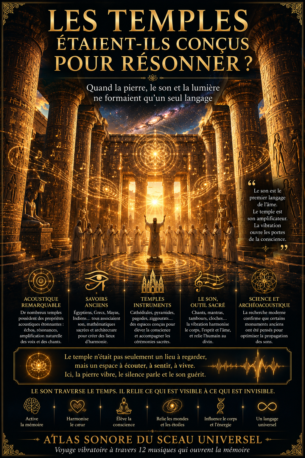 Les temples étaient-ils conçus pour résonner ?