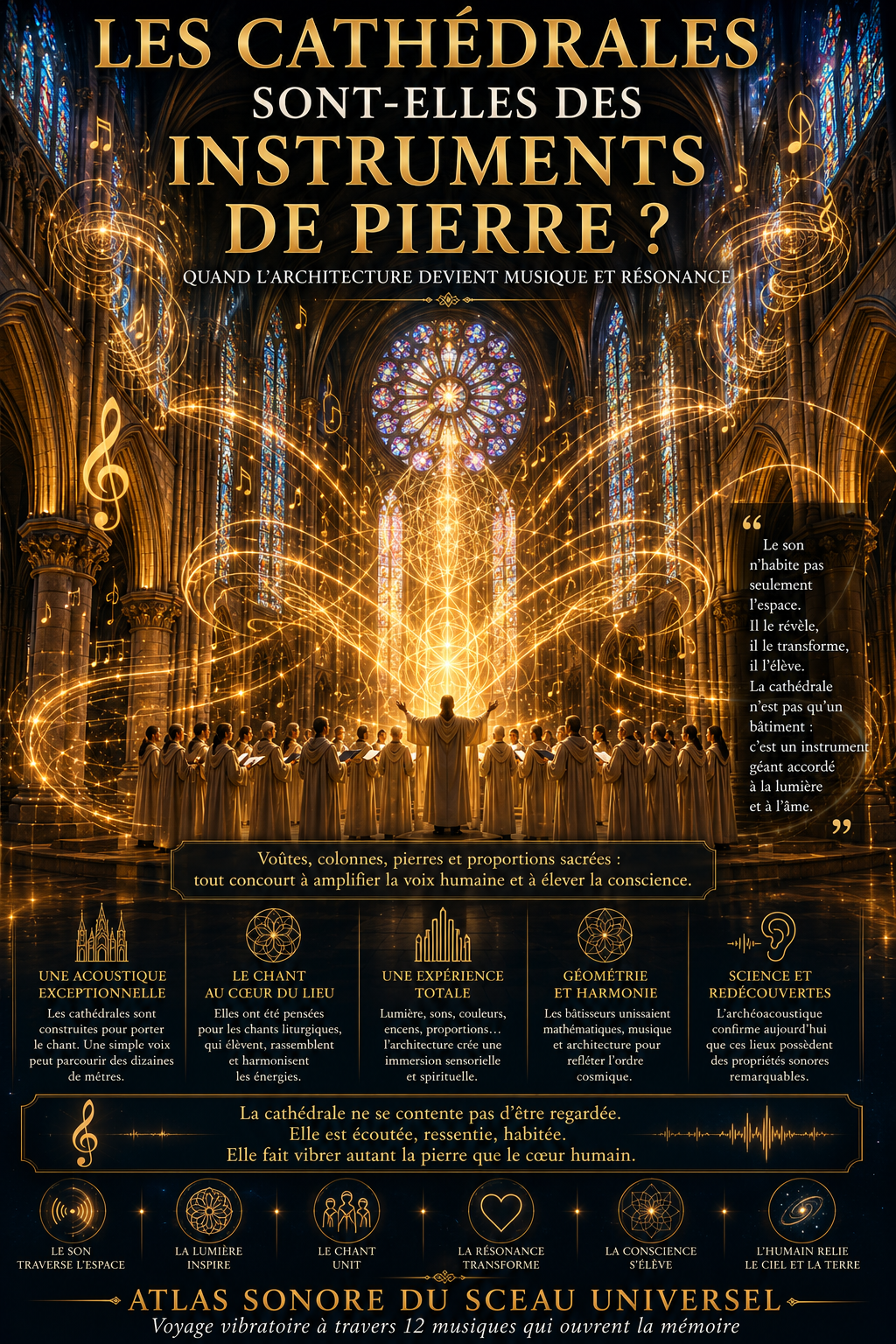 Les cathédrales sont-elles des instruments de pierre ?