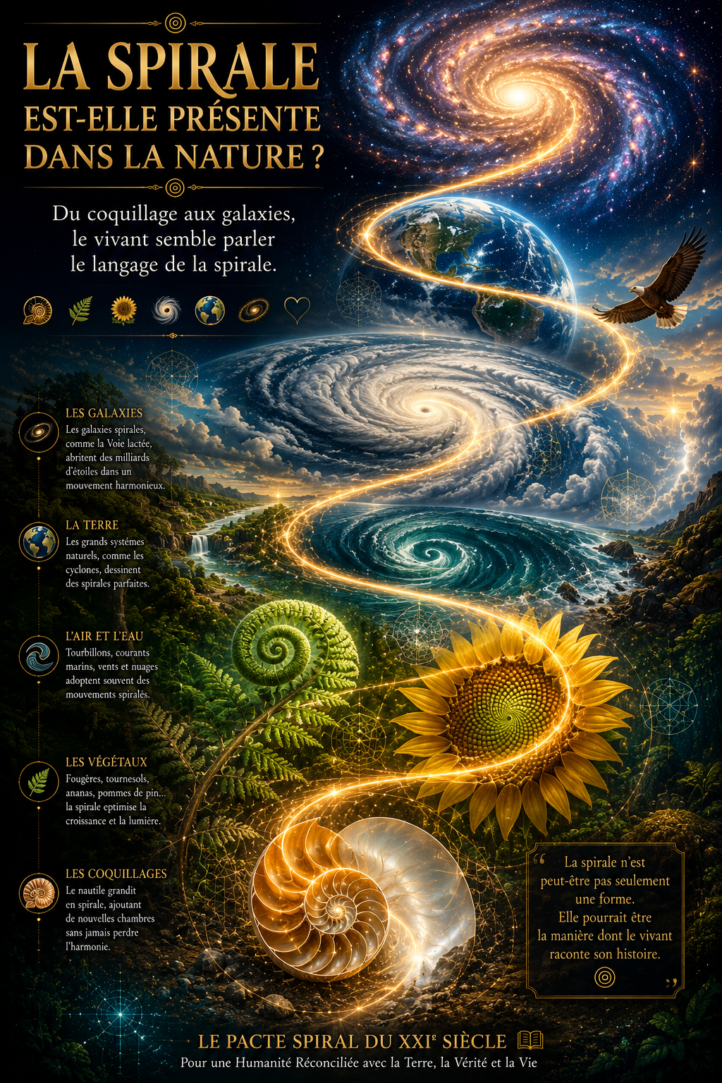 La spirale est-elle présente dans la nature ?