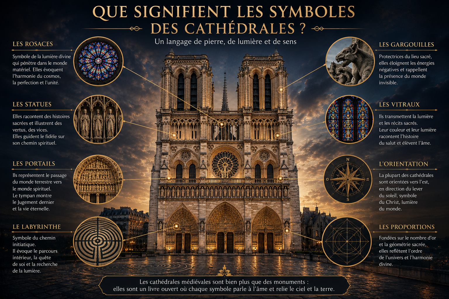 Que signifient les symboles des cathédrales ?
