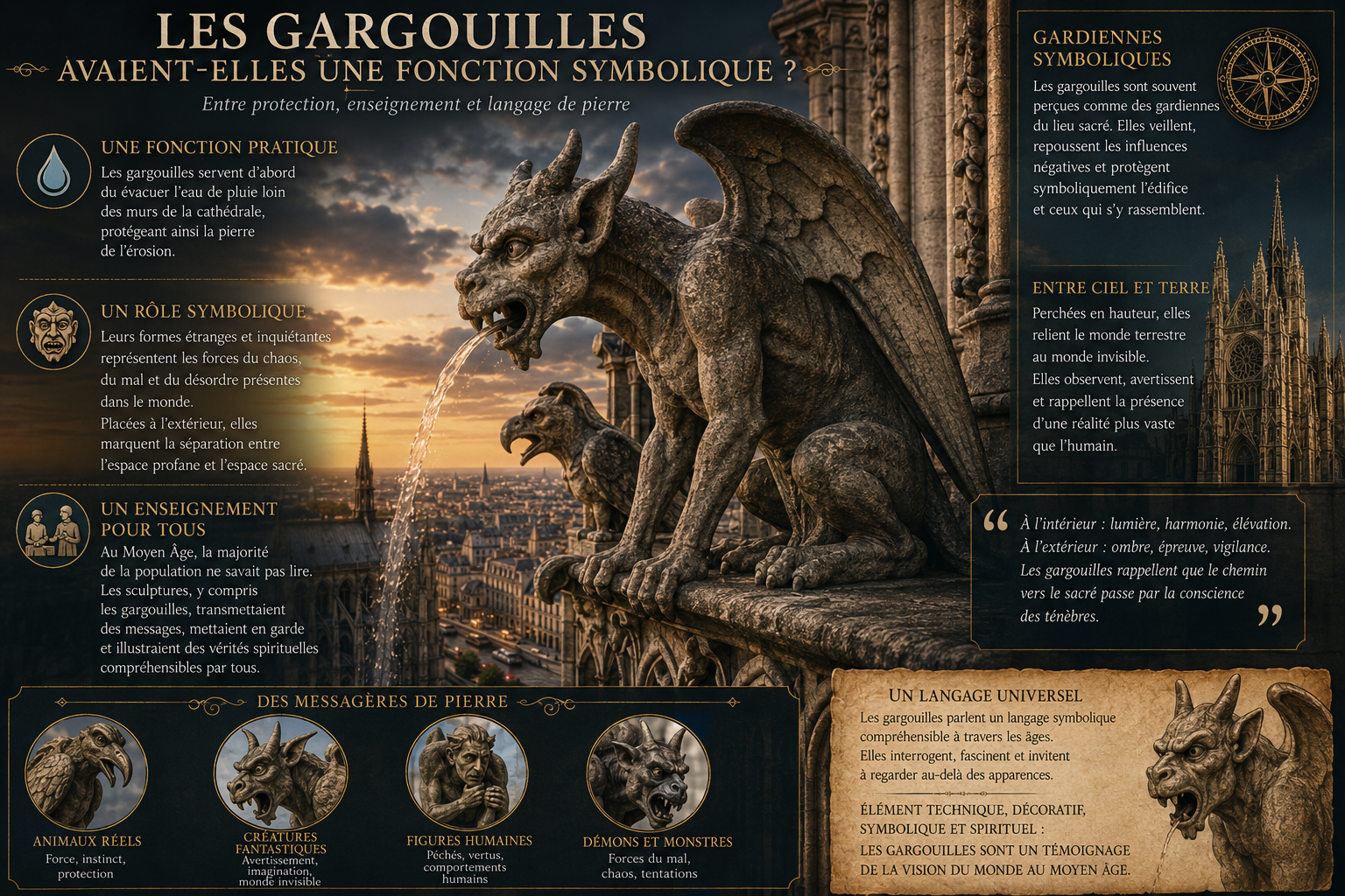 Les gargouilles avaient-elles une fonction symbolique ?