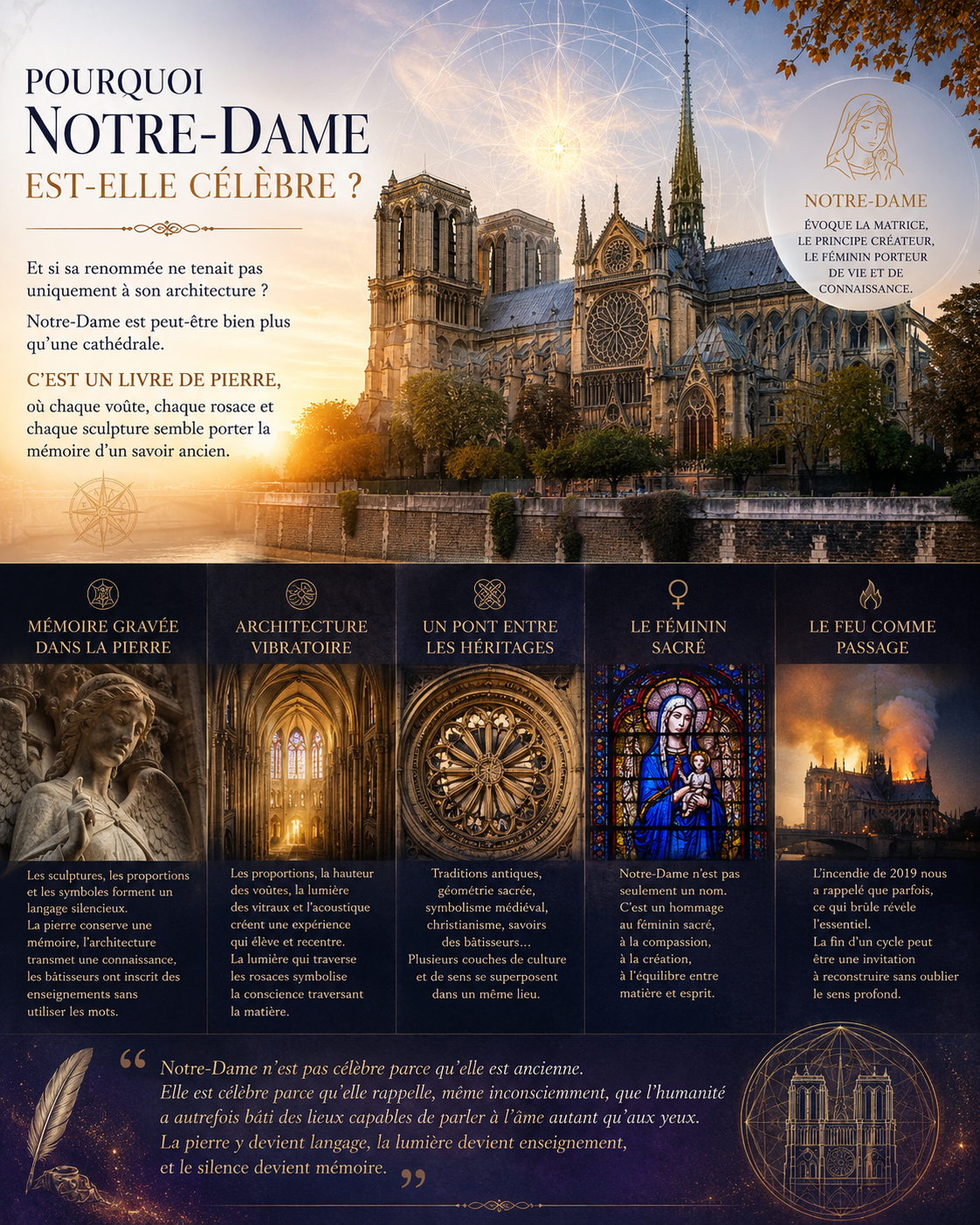Pourquoi Notre-Dame est-elle célèbre ?