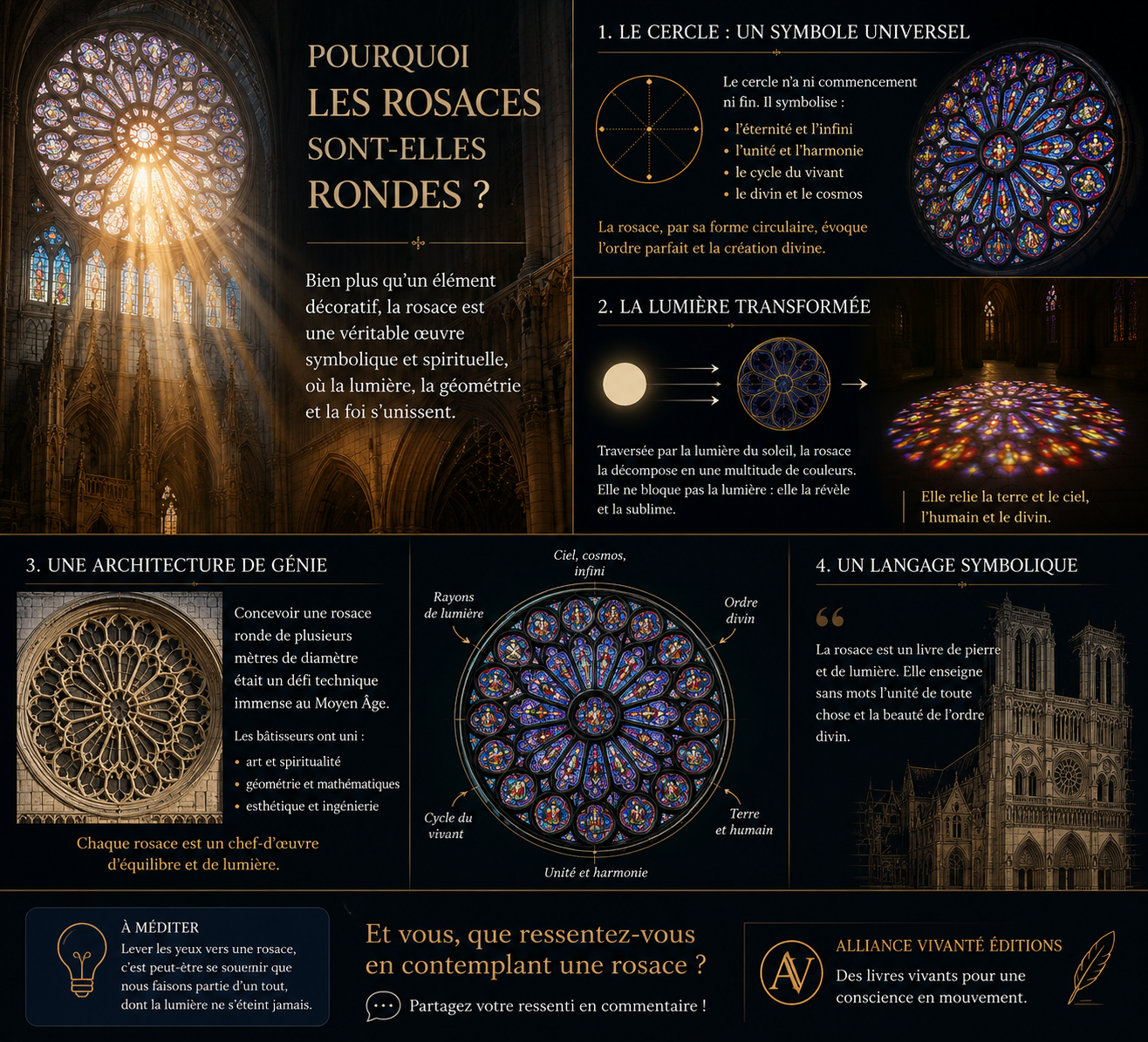 Pourquoi les rosaces sont-elles rondes ?