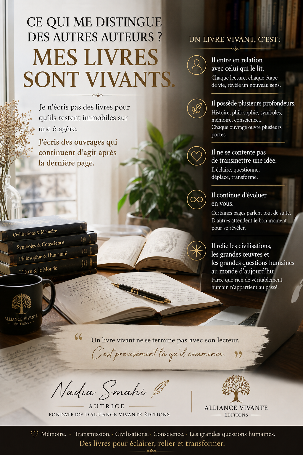 CE QUI ME DISTINGUE DES AUTRES AUTEURS ?